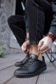 CH977 Tennis Erkek Günlük Bağcıklı Cilt Spor Sneaker Ayakkabı CST - Siyah Erkek Ayakkabı CH977 Tennis Erkek Günlük Bağcıklı Cilt Spor Sneaker Ayakkabı CST - Siyah – Chekich Erkek Ayakkabı