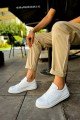 CH979 Santoni Erkek Günlük Bağcıklı Cilt Spor Sneaker Ayakkabı CBT - Beyaz Erkek Ayakkabı CH979 Santoni Erkek Günlük Bağcıklı Cilt Spor Sneaker Ayakkabı CBT - Beyaz – Chekich Erkek Ayakkabı