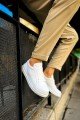 CH979 Santoni Erkek Günlük Bağcıklı Cilt Spor Sneaker Ayakkabı CBT - Beyaz Erkek Ayakkabı CH979 Santoni Erkek Günlük Bağcıklı Cilt Spor Sneaker Ayakkabı CBT - Beyaz – Chekich Erkek Ayakkabı