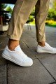CH979 Santoni Erkek Günlük Bağcıklı Cilt Spor Sneaker Ayakkabı CBT - Beyaz Erkek Ayakkabı CH979 Santoni Erkek Günlük Bağcıklı Cilt Spor Sneaker Ayakkabı CBT - Beyaz – Chekich Erkek Ayakkabı
