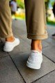 CH979 Santoni Erkek Günlük Bağcıklı Cilt Spor Sneaker Ayakkabı CBT - Beyaz Erkek Ayakkabı CH979 Santoni Erkek Günlük Bağcıklı Cilt Spor Sneaker Ayakkabı CBT - Beyaz – Chekich Erkek Ayakkabı