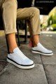 CH979 Santoni Erkek Günlük Bağcıklı Cilt Spor Sneaker Ayakkabı CBT - Beyaz/Siyah Erkek Ayakkabı CH979 Santoni Erkek Günlük Bağcıklı Cilt Spor Sneaker Ayakkabı CBT - Beyaz/Siyah – Chekich Erkek Ayakkabı