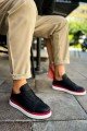 CH979 Santoni Erkek Günlük Bağcıklı Cilt Spor Sneaker Ayakkabı CBT - Siyah/Kırmızı Erkek Ayakkabı CH979 Santoni Erkek Günlük Bağcıklı Cilt Spor Sneaker Ayakkabı CBT - Siyah/Kırmızı – Chekich Erkek Ayakkabı