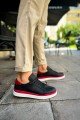 CH979 Santoni Erkek Günlük Bağcıklı Cilt Spor Sneaker Ayakkabı CBT - Siyah/Kırmızı Erkek Ayakkabı CH979 Santoni Erkek Günlük Bağcıklı Cilt Spor Sneaker Ayakkabı CBT - Siyah/Kırmızı – Chekich Erkek Ayakkabı