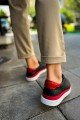 CH979 Santoni Erkek Günlük Bağcıklı Cilt Spor Sneaker Ayakkabı CBT - Siyah/Kırmızı Erkek Ayakkabı CH979 Santoni Erkek Günlük Bağcıklı Cilt Spor Sneaker Ayakkabı CBT - Siyah/Kırmızı – Chekich Erkek Ayakkabı