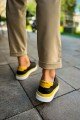 CH979 Santoni Erkek Günlük Bağcıklı Cilt Spor Sneaker Ayakkabı CBT - Siyah/Sarı Erkek Ayakkabı CH979 Santoni Erkek Günlük Bağcıklı Cilt Spor Sneaker Ayakkabı CBT - Siyah/Sarı – Chekich Erkek Ayakkabı