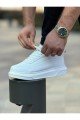 CH987 Second Edition Erkek Günlük Bağcıklı Cilt Spor Sneaker Ayakkabı CBT - Beyaz – Chekich Erkek Ayakkabı