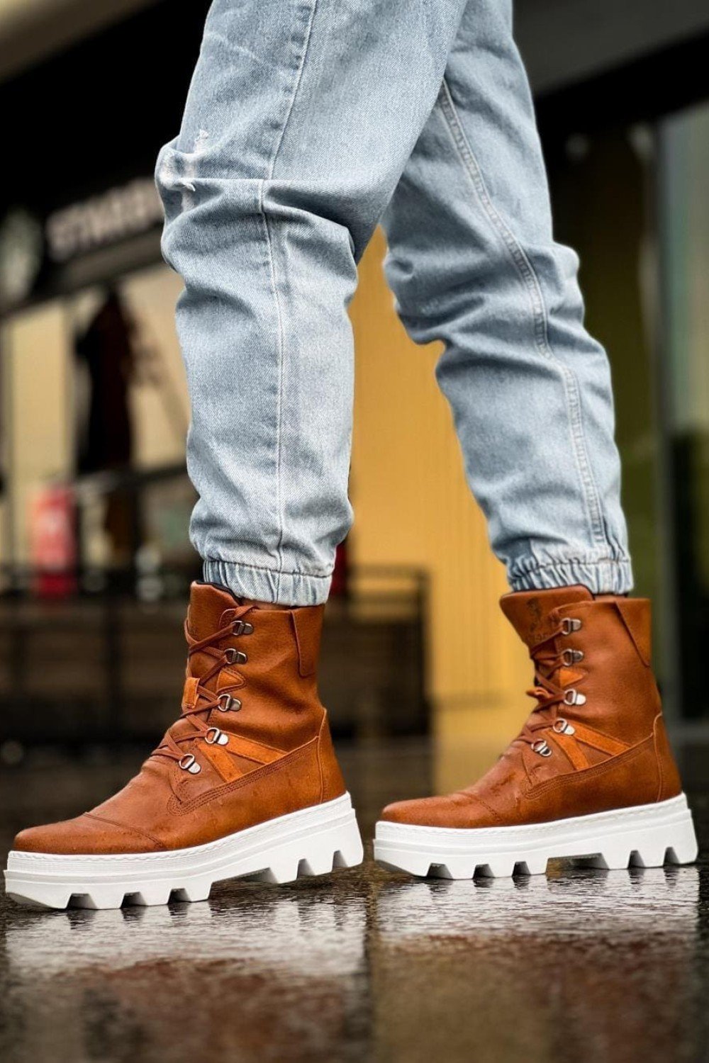 KN-B14 Erkek Spor Günlük Bağcıklı Cilt Bot CBT - Taba Erkek Ayakkabı KN-B14 Erkek Spor Günlük Bağcıklı Cilt Bot CBT - Taba – Knack Erkek Ayakkabı