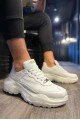 KN-N75 Erkek Günlük Bağcıklı Cilt Spor Sneaker Ayakkabı CBT - Beyaz Erkek Ayakkabı KN-N75 Erkek Günlük Bağcıklı Cilt Spor Sneaker Ayakkabı CBT - Beyaz – Knack Erkek Ayakkabı