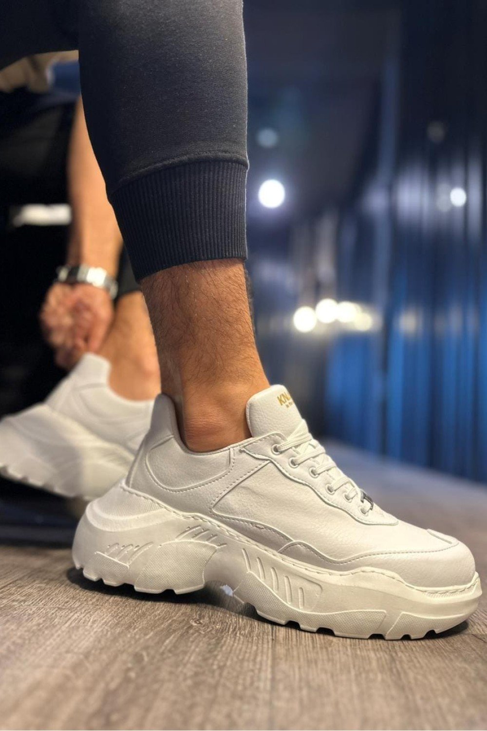 KN-N75 Erkek Günlük Bağcıklı Cilt Spor Sneaker Ayakkabı CBT - Beyaz Erkek Ayakkabı KN-N75 Erkek Günlük Bağcıklı Cilt Spor Sneaker Ayakkabı CBT - Beyaz – Knack Erkek Ayakkabı
