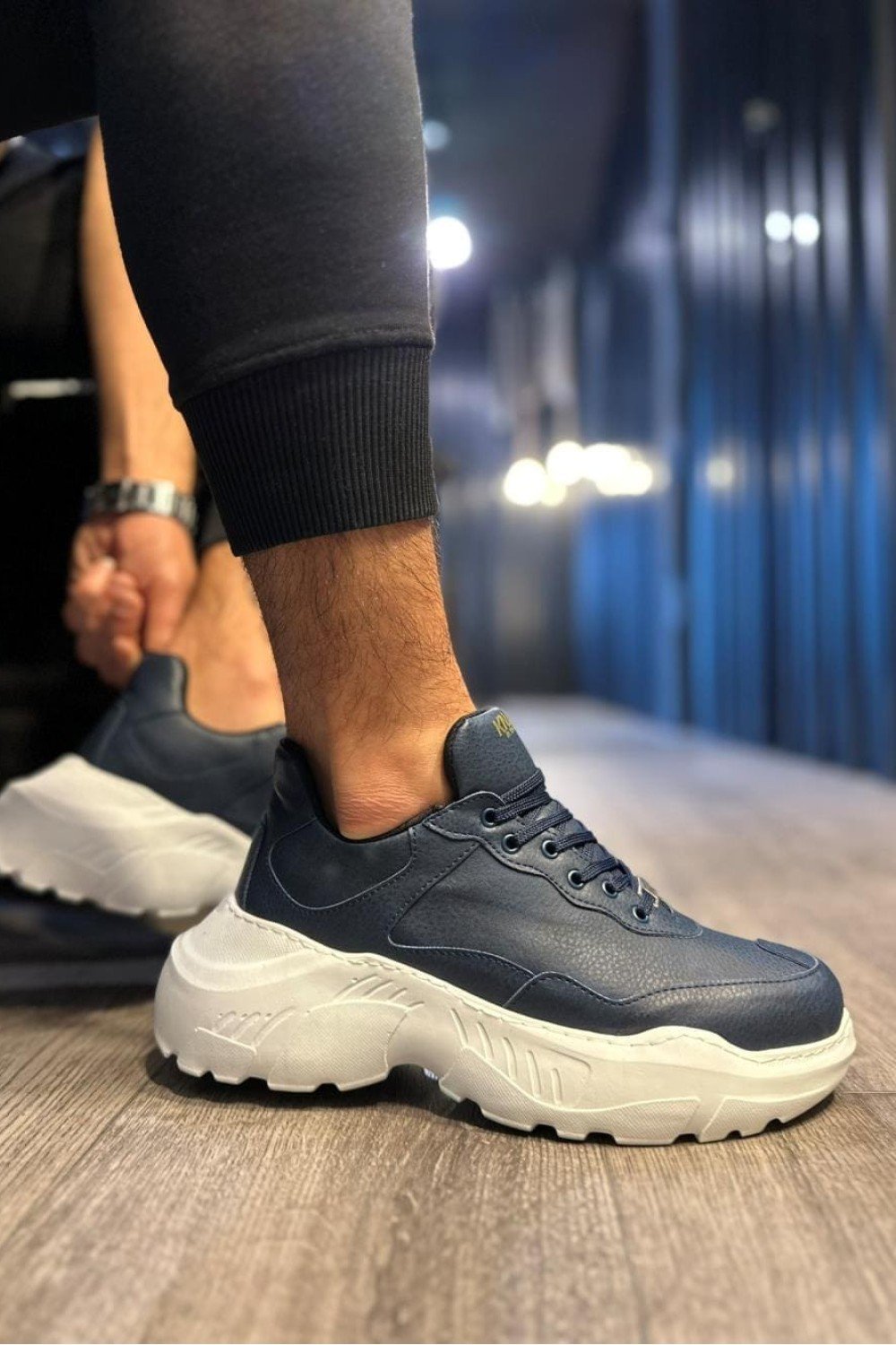 KN-N75 Erkek Günlük Bağcıklı Cilt Spor Sneaker Ayakkabı CBT - Lacivert Erkek Ayakkabı KN-N75 Erkek Günlük Bağcıklı Cilt Spor Sneaker Ayakkabı CBT - Lacivert – Knack Erkek Ayakkabı
