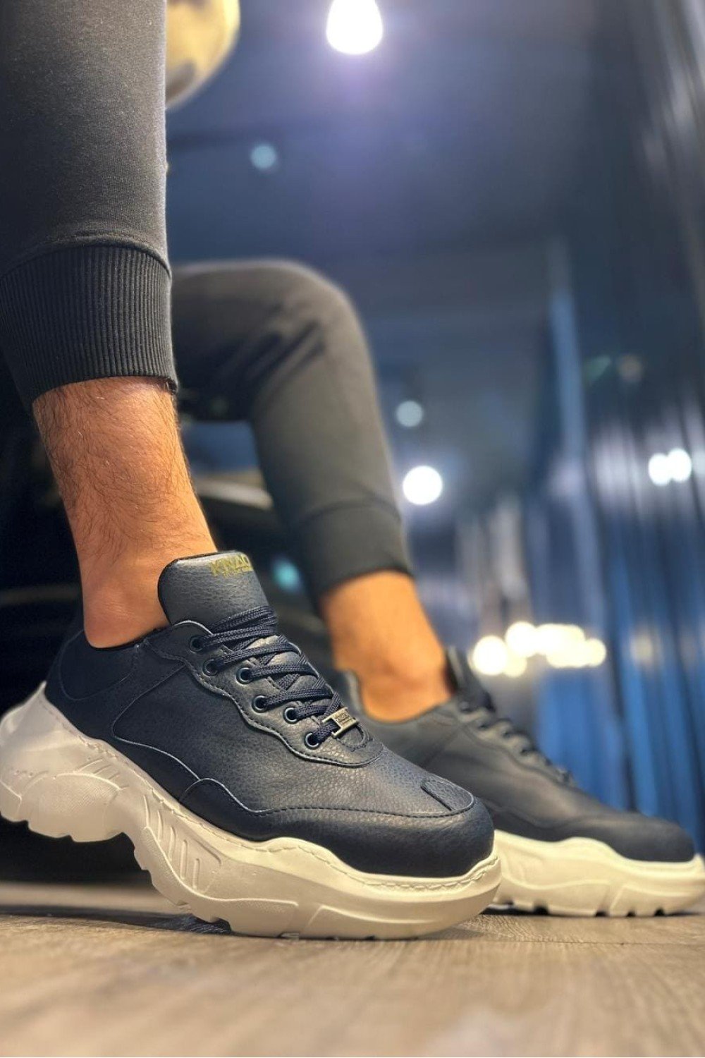 KN-N75 Erkek Günlük Bağcıklı Cilt Spor Sneaker Ayakkabı CBT - Lacivert Erkek Ayakkabı KN-N75 Erkek Günlük Bağcıklı Cilt Spor Sneaker Ayakkabı CBT - Lacivert – Knack Erkek Ayakkabı