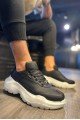 KN-N75 Erkek Günlük Bağcıklı Cilt Spor Sneaker Ayakkabı CBT - Siyah Erkek Ayakkabı KN-N75 Erkek Günlük Bağcıklı Cilt Spor Sneaker Ayakkabı CBT - Siyah – Knack Erkek Ayakkabı