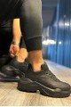 KN-N75 Erkek Günlük Bağcıklı Cilt Spor Sneaker Ayakkabı CST - Siyah Erkek Ayakkabı KN-N75 Erkek Günlük Bağcıklı Cilt Spor Sneaker Ayakkabı CST - Siyah – Knack Erkek Ayakkabı