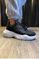 KN-N75 Erkek Günlük Bağcıklı Kapitone Desenli Cilt Spor Sneaker Ayakkabı CBT - Siyah Erkek Ayakkabı KN-N75 Erkek Günlük Bağcıklı Kapitone Desenli Cilt Spor Sneaker Ayakkabı CBT - Siyah – Knack Erkek Ayakkabı