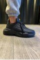 KN-N75 Erkek Günlük Bağcıklı Kapitone Desenli Cilt Spor Sneaker Ayakkabı CST - Siyah Erkek Ayakkabı KN-N75 Erkek Günlük Bağcıklı Kapitone Desenli Cilt Spor Sneaker Ayakkabı CST - Siyah – Knack Erkek Ayakkabı