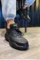 KN-N75 Erkek Günlük Bağcıklı Kapitone Desenli Cilt Spor Sneaker Ayakkabı CST - Siyah Erkek Ayakkabı KN-N75 Erkek Günlük Bağcıklı Kapitone Desenli Cilt Spor Sneaker Ayakkabı CST - Siyah – Knack Erkek Ayakkabı