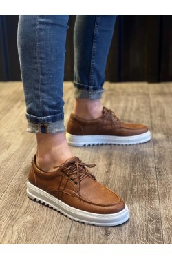 KN-T12 Erkek Günlük Bağcıklı Cilt Klasik Ayakkabı CBT - Taba KN-T12 Erkek Günlük Bağcıklı Cilt Klasik Ayakkabı CBT - Taba