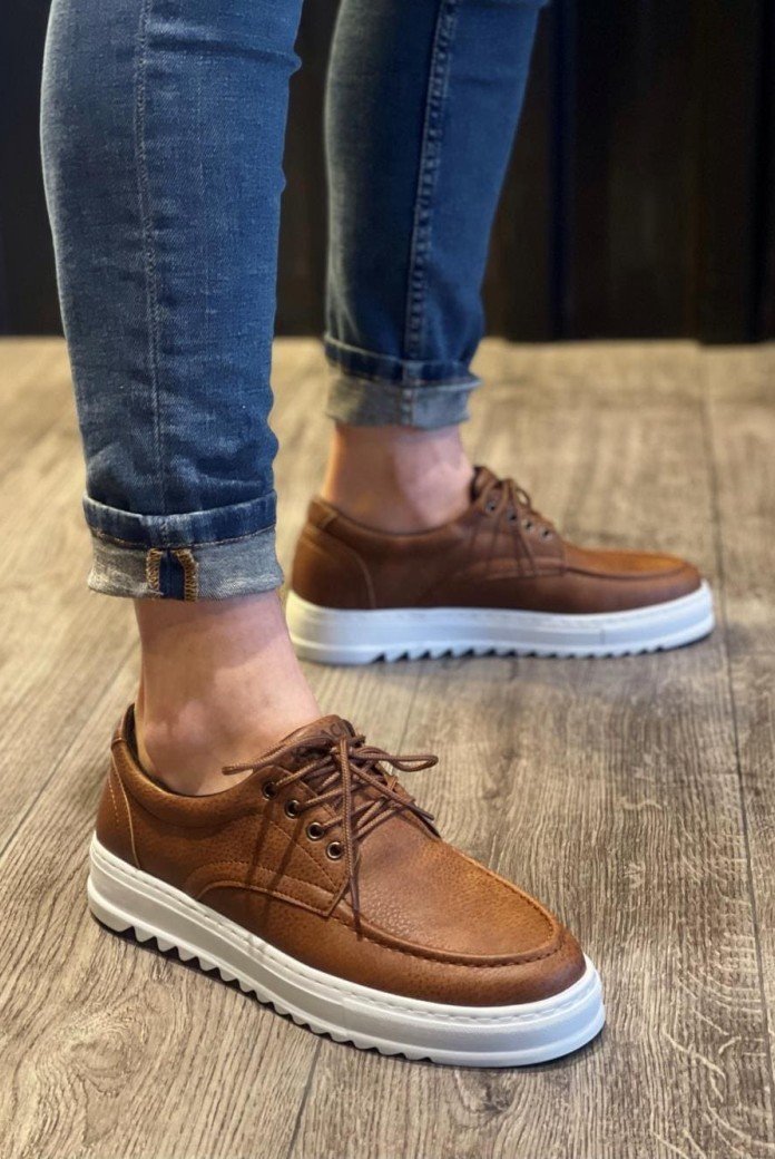 KN-T12 Erkek Günlük Bağcıklı Cilt Klasik Ayakkabı CBT - Taba KN-T12 Erkek Günlük Bağcıklı Cilt Klasik Ayakkabı CBT - Taba