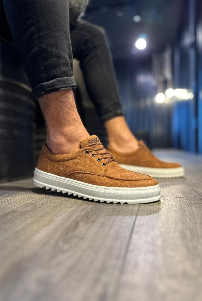 KN-T12 Erkek Günlük Bağcıklı Süet Klasik Ayakkabı SBT - Taba KN-T12 Erkek Günlük Bağcıklı Süet Klasik Ayakkabı SBT - Taba