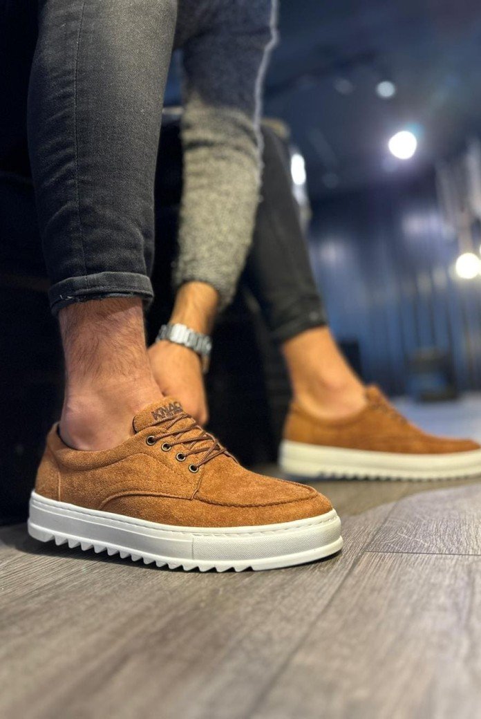 KN-T12 Erkek Günlük Bağcıklı Süet Klasik Ayakkabı SBT - Taba KN-T12 Erkek Günlük Bağcıklı Süet Klasik Ayakkabı SBT - Taba