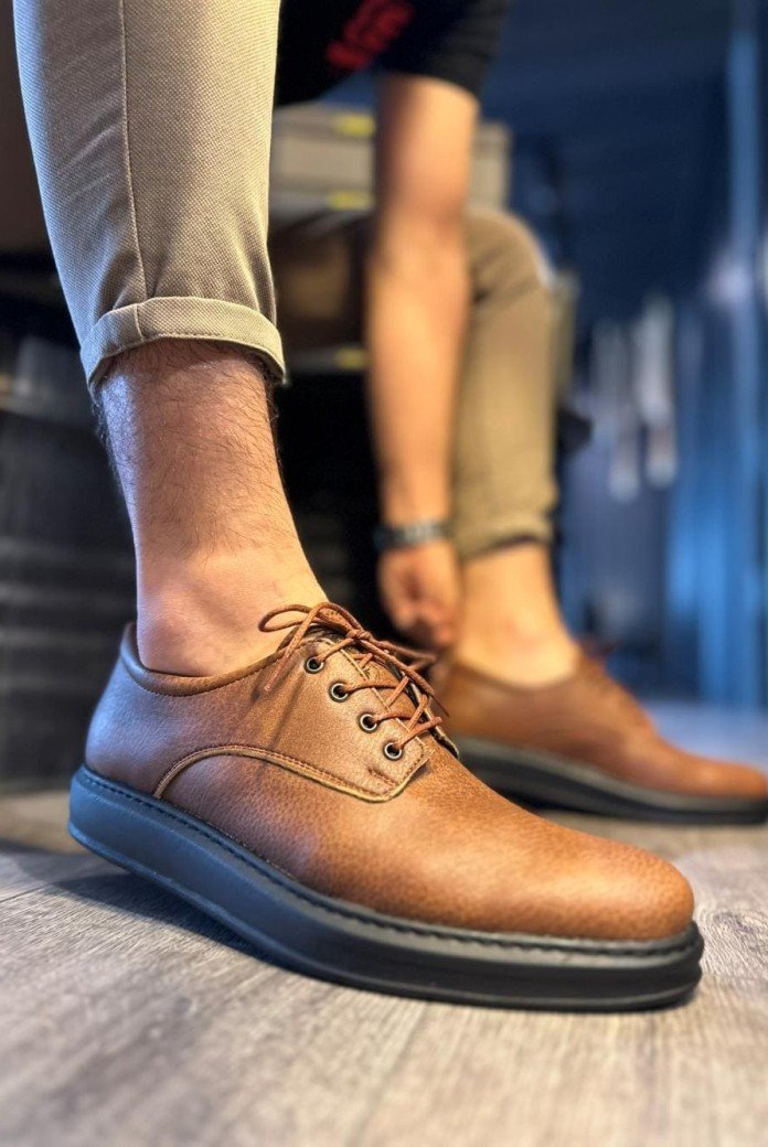 KN001 Erkek Günlük Bağcıklı Cilt Klasik Ayakkabı CST - Taba KN001 Erkek Günlük Bağcıklı Cilt Klasik Ayakkabı CST - Taba