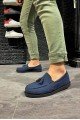 KN007 Erkek Günlük Bağcıksız Loafer Corcik Süet Klasik Ayakkabı SST - Mavi – Knack Erkek Ayakkabı