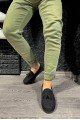 KN007 Erkek Günlük Bağcıksız Loafer Corcik Süet Klasik Ayakkabı SST - Siyah – Knack Erkek Ayakkabı