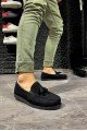 KN007 Erkek Günlük Bağcıksız Loafer Corcik Süet Klasik Ayakkabı SST - Siyah – Knack Erkek Ayakkabı