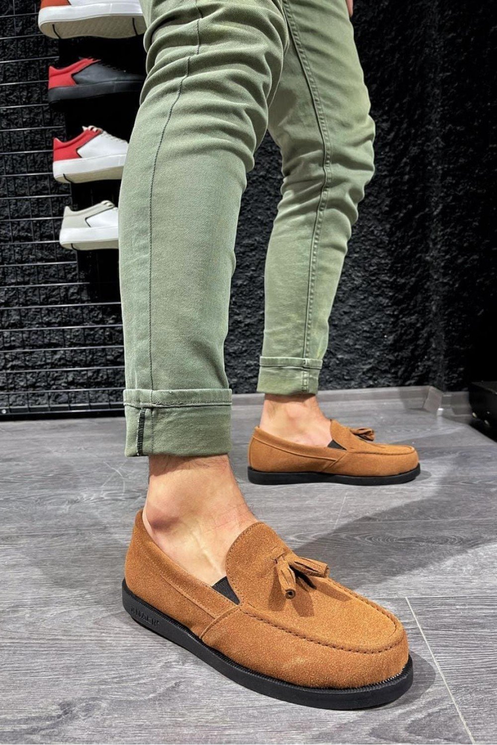 KN007 Erkek Günlük Bağcıksız Loafer Corcik Süet Klasik Ayakkabı SST - Taba Erkek Ayakkabı KN007 Erkek Günlük Bağcıksız Loafer Corcik Süet Klasik Ayakkabı SST - Taba – Knack Erkek Ayakkabı