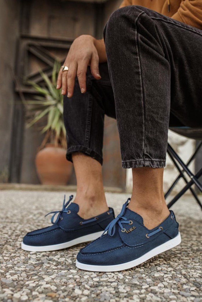 KN008 Erkek Günlük Bağcıklı Keten Klasik Ayakkabı KBT - Mavi KN008 Erkek Günlük Bağcıklı Keten Klasik Ayakkabı KBT - Mavi