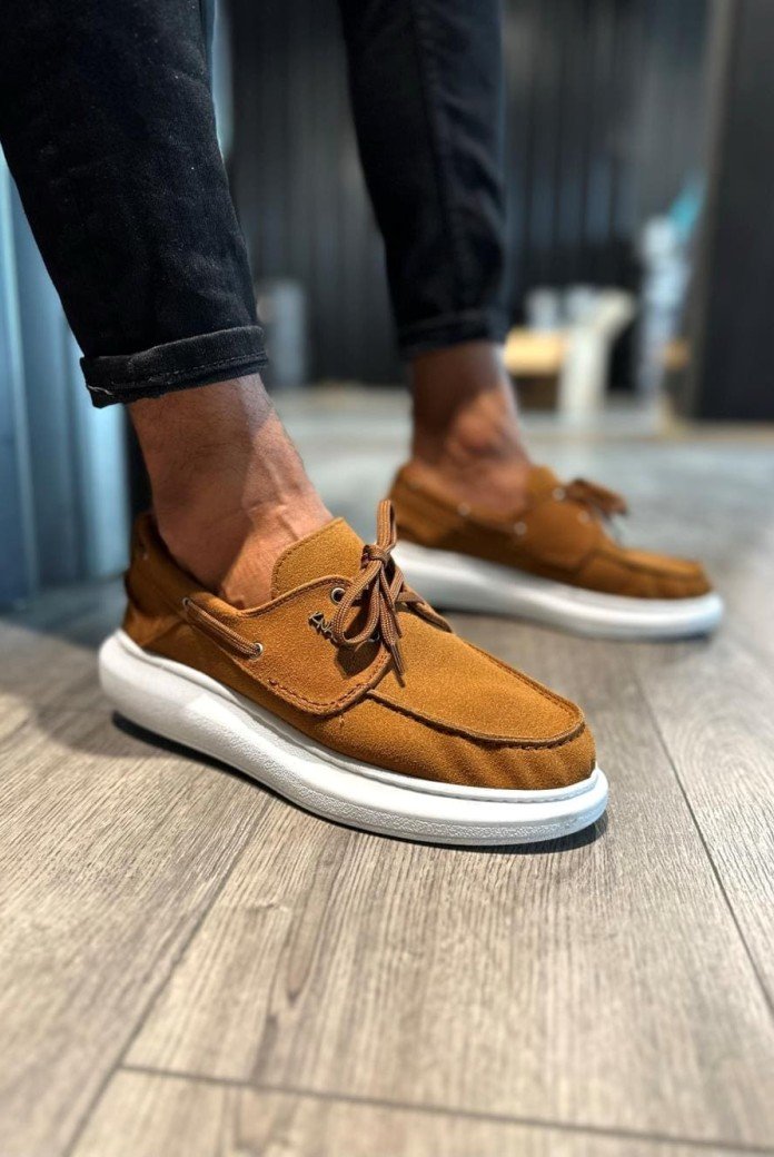 KN009 Erkek Günlük Bağcıklı Süet Klasik Ayakkabı SBT - Taba KN009 Erkek Günlük Bağcıklı Süet Klasik Ayakkabı SBT - Taba