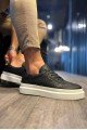 KN013 Erkek Günlük Bağcıklı Cilt Spor Sneaker Ayakkabı CBT - Siyah Erkek Ayakkabı KN013 Erkek Günlük Bağcıklı Cilt Spor Sneaker Ayakkabı CBT - Siyah – Knack Erkek Ayakkabı