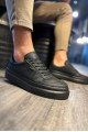 KN013 Erkek Günlük Bağcıklı Cilt Spor Sneaker Ayakkabı CST - Siyah Erkek Ayakkabı KN013 Erkek Günlük Bağcıklı Cilt Spor Sneaker Ayakkabı CST - Siyah – Knack Erkek Ayakkabı
