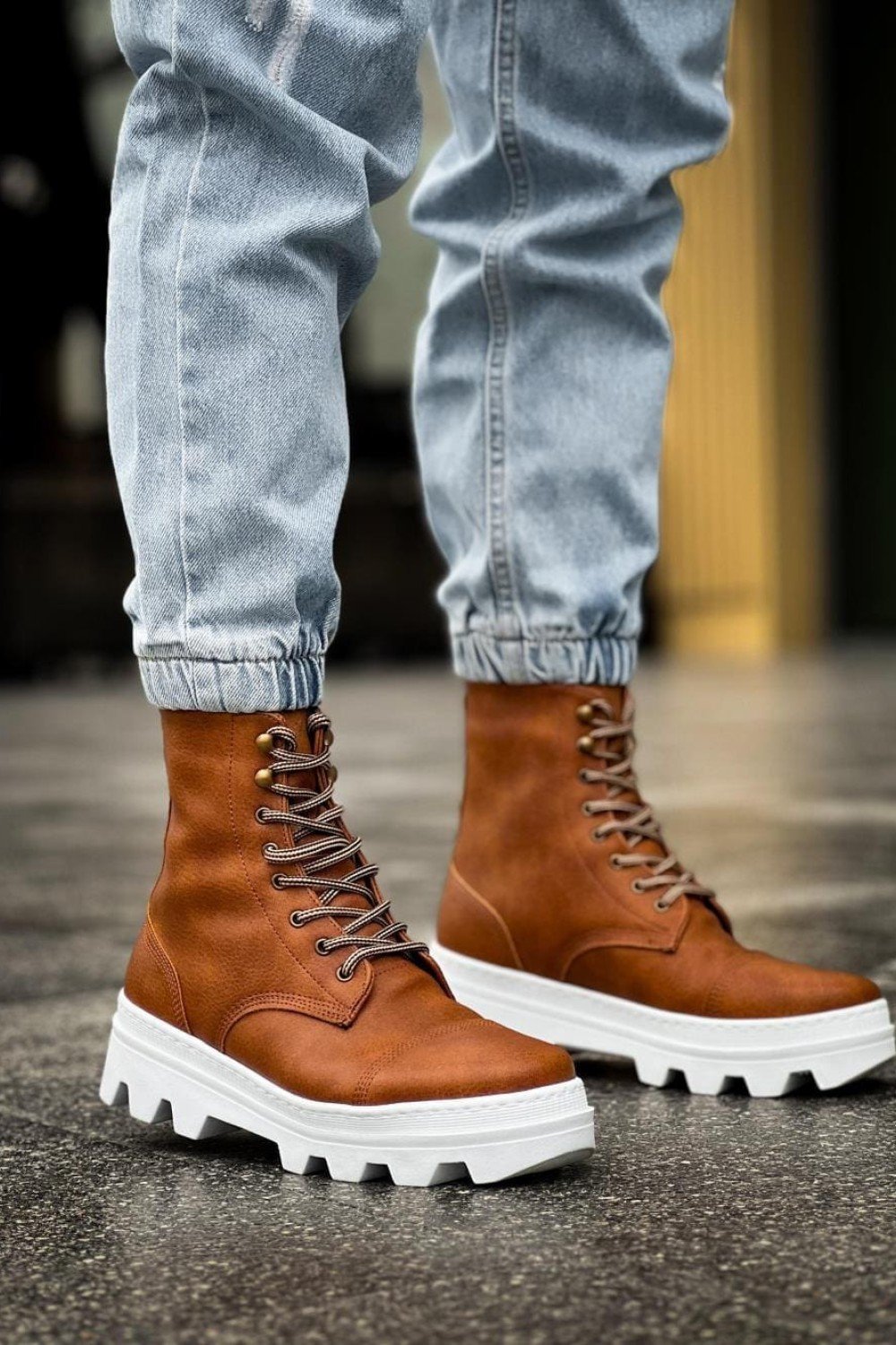 KN023 Erkek Spor Günlük Bağcıklı Cilt Bot CBT - Taba Erkek Ayakkabı KN023 Erkek Spor Günlük Bağcıklı Cilt Bot CBT - Taba – Knack Erkek Ayakkabı