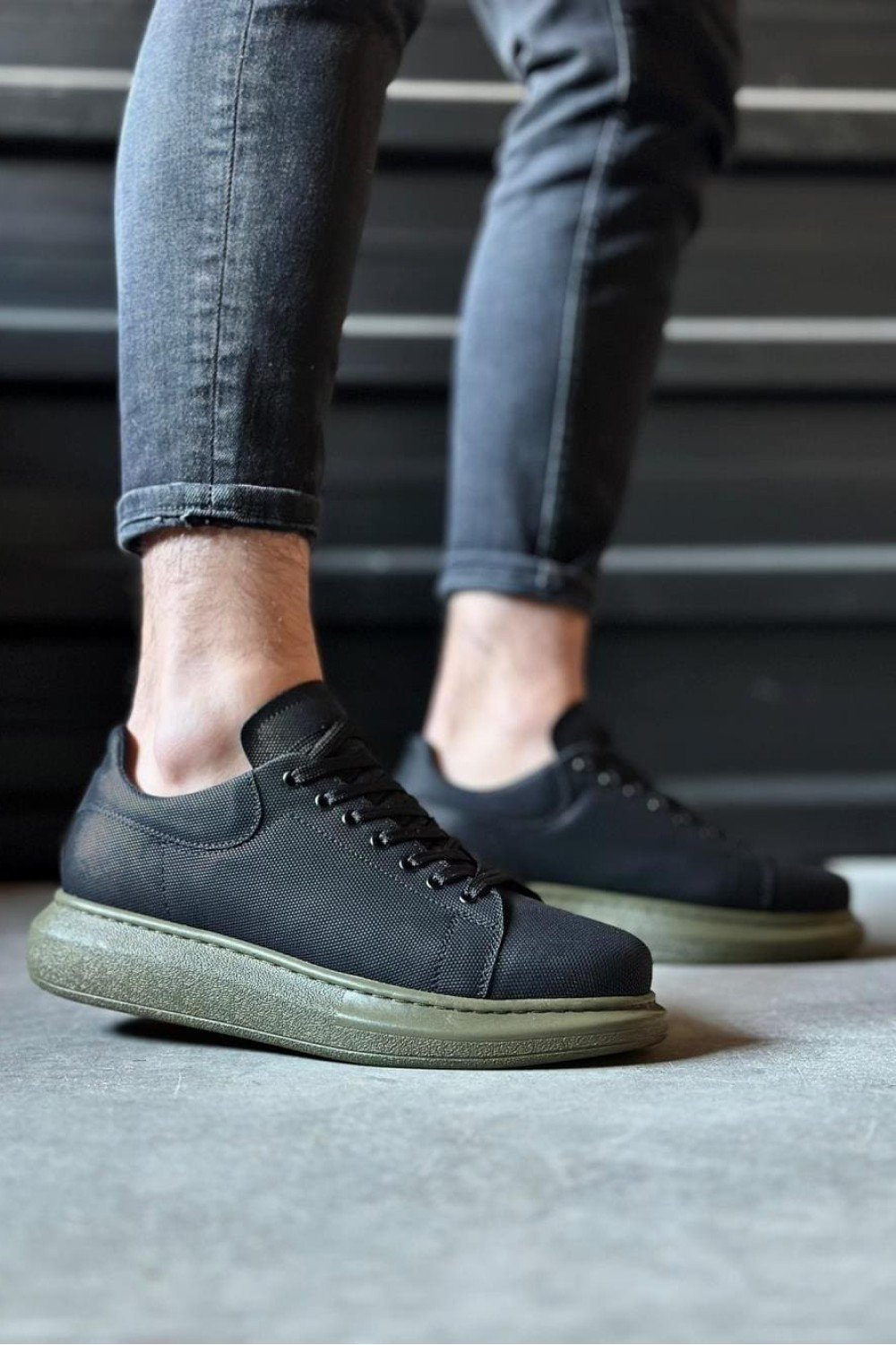 KN041 Erkek Günlük Bağcıklı Tırtıklı Cilt Spor Sneaker Ayakkabı CHT - Siyah Erkek Ayakkabı KN041 Erkek Günlük Bağcıklı Tırtıklı Cilt Spor Sneaker Ayakkabı CHT - Siyah – Knack Erkek Ayakkabı