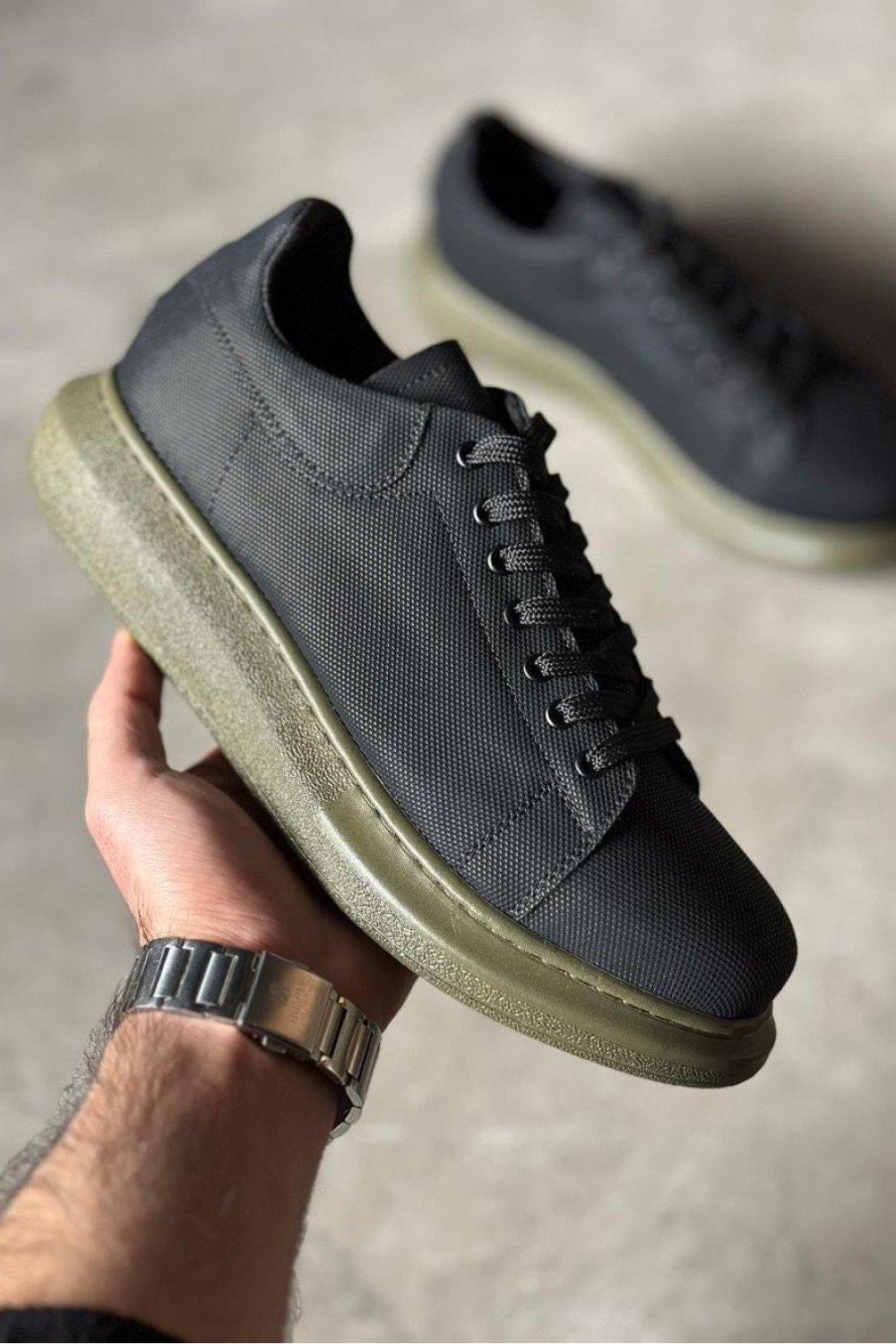 KN041 Erkek Günlük Bağcıklı Tırtıklı Cilt Spor Sneaker Ayakkabı CHT - Siyah Erkek Ayakkabı KN041 Erkek Günlük Bağcıklı Tırtıklı Cilt Spor Sneaker Ayakkabı CHT - Siyah – Knack Erkek Ayakkabı
