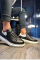 KN043 Erkek Günlük Bağcıklı Cilt Spor Sneaker Ayakkabı CBT - Siyah/Beyaz Erkek Ayakkabı KN043 Erkek Günlük Bağcıklı Cilt Spor Sneaker Ayakkabı CBT - Siyah/Beyaz – Knack Erkek Ayakkabı