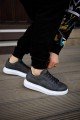 KN044 Erkek Günlük Bağcıklı Cilt Spor Sneaker Ayakkabı CBT - Gri – Knack Erkek Ayakkabı