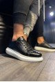 KN044 Erkek Günlük Bağcıklı Desenli Cilt Spor Sneaker Ayakkabı CBT - Siyah Erkek Ayakkabı KN044 Erkek Günlük Bağcıklı Desenli Cilt Spor Sneaker Ayakkabı CBT - Siyah – Knack Erkek Ayakkabı