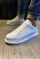 KN044 Erkek Günlük Bağcıklı Kapitone Desenli Cilt Spor Sneaker Ayakkabı CBT - Beyaz Erkek Ayakkabı KN044 Erkek Günlük Bağcıklı Kapitone Desenli Cilt Spor Sneaker Ayakkabı CBT - Beyaz – Knack Erkek Ayakkabı