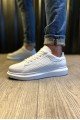 KN044 Erkek Günlük Bağcıklı Kapitone Desenli Cilt Spor Sneaker Ayakkabı CBT - Beyaz Erkek Ayakkabı KN044 Erkek Günlük Bağcıklı Kapitone Desenli Cilt Spor Sneaker Ayakkabı CBT - Beyaz – Knack Erkek Ayakkabı