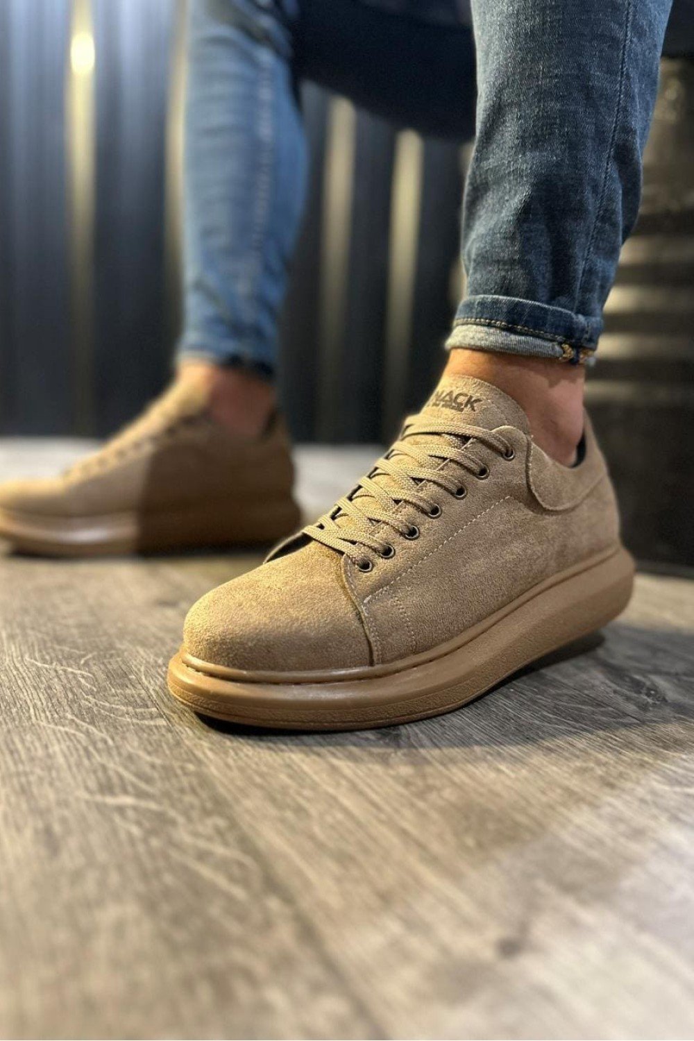 KN044 Erkek Günlük Bağcıklı Süet Spor Sneaker Ayakkabı SCT - Camel – Knack Erkek Ayakkabı