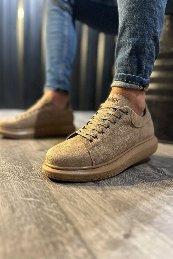 KN044 Erkek Günlük Bağcıklı Süet Spor Sneaker Ayakkabı SCT - Camel KN044 Erkek Günlük Bağcıklı Süet Spor Sneaker Ayakkabı SCT - Camel