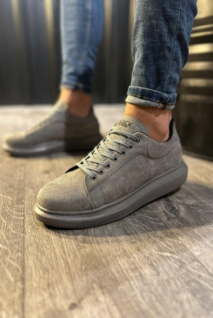 KN044 Erkek Günlük Bağcıklı Süet Spor Sneaker Ayakkabı SGT - Gri KN044 Erkek Günlük Bağcıklı Süet Spor Sneaker Ayakkabı SGT - Gri