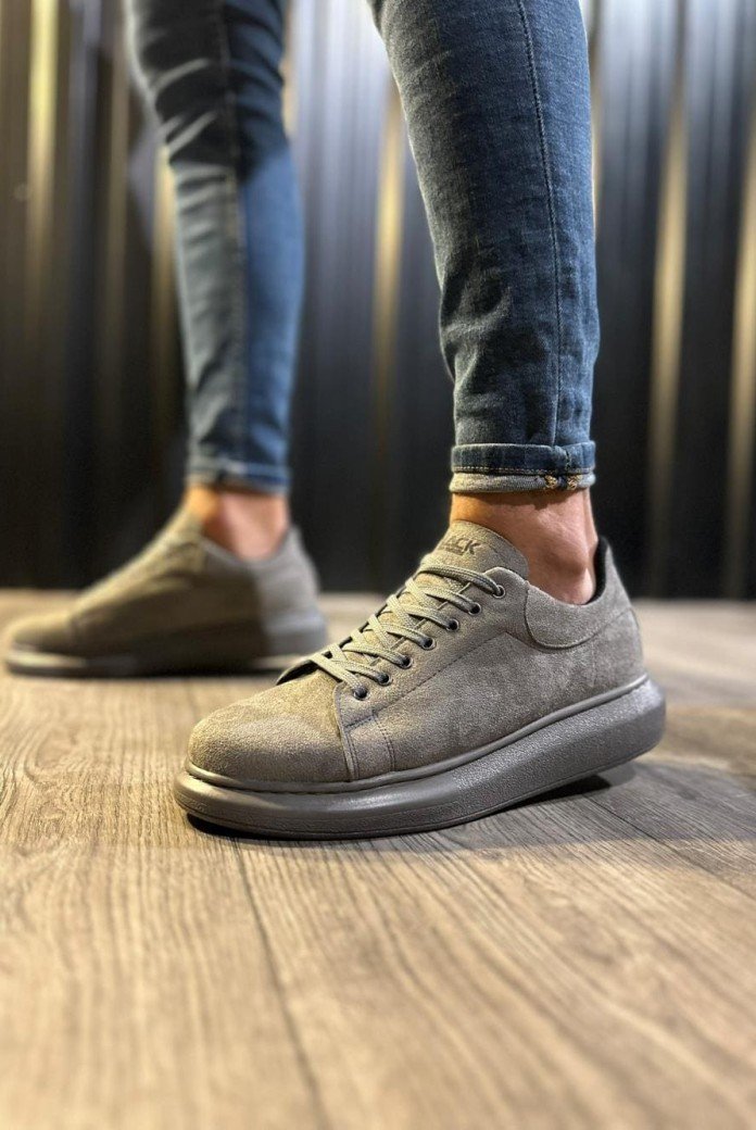 KN044 Erkek Günlük Bağcıklı Süet Spor Sneaker Ayakkabı SGT - Gri KN044 Erkek Günlük Bağcıklı Süet Spor Sneaker Ayakkabı SGT - Gri
