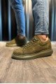 KN044 Erkek Günlük Bağcıklı Süet Spor Sneaker Ayakkabı SHT - Haki – Knack Erkek Ayakkabı