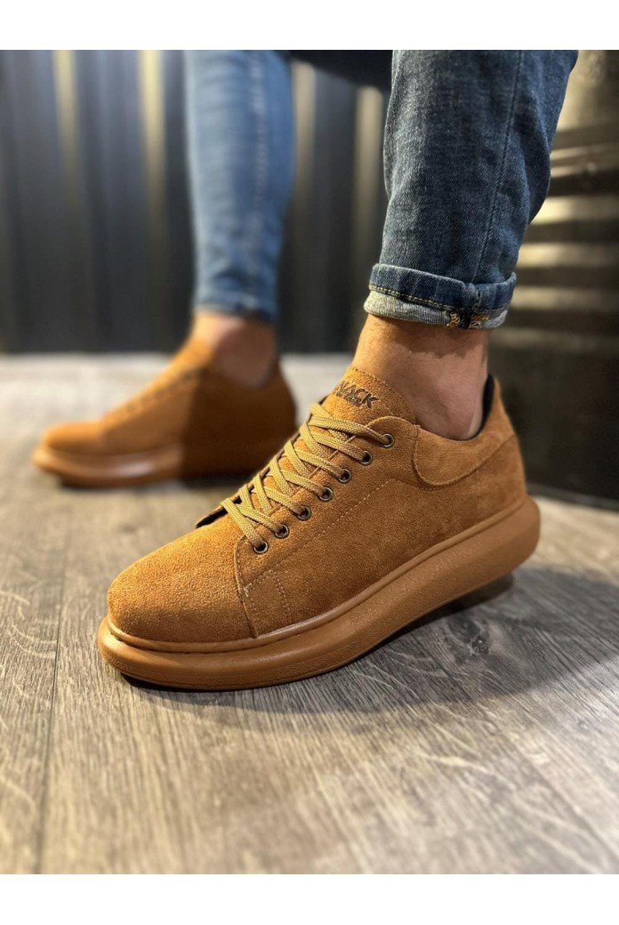 KN044 Erkek Günlük Bağcıklı Süet Spor Sneaker Ayakkabı STT - Taba KN044 Erkek Günlük Bağcıklı Süet Spor Sneaker Ayakkabı STT - Taba