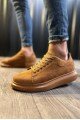 KN044 Erkek Günlük Bağcıklı Süet Spor Sneaker Ayakkabı STT - Taba – Knack Erkek Ayakkabı