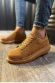 KN044 Erkek Günlük Bağcıklı Süet Spor Sneaker Ayakkabı STT - Taba – Knack Erkek Ayakkabı